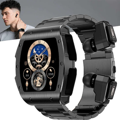 ETERNITY 2-in-1 TWS Earbuds Smart Watch – 1.91” Display, Blood Oxygen & IP67 Waterproof Sports Watch for Men