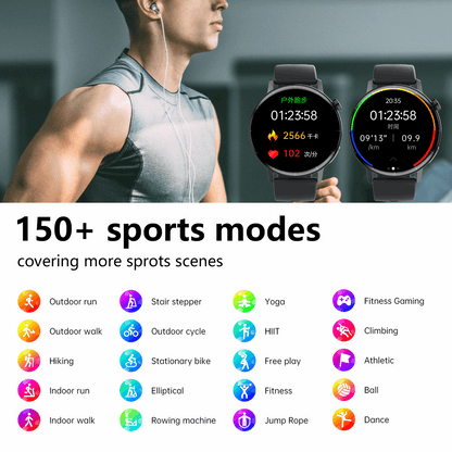 ETERNITY Health ECG Smart Watch – Heart Rate, Blood Oxygen, ECG Monitoring & Message Push