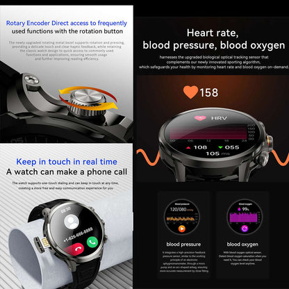 ETERNITY Cellular Smart Watch with SIM Card & HD Camera – WIFI, GPS, Heart Rate & SpO₂ Monitoring