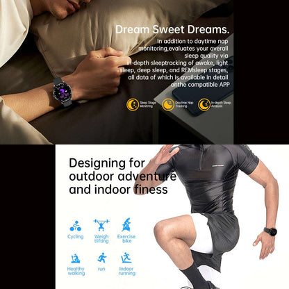 ETERNITY 2-in-1 TWS Smart Watch with Earbuds – AMOLED Display, Bluetooth, Heart Rate, Blood Pressure & SpO2 Monitor, IP67