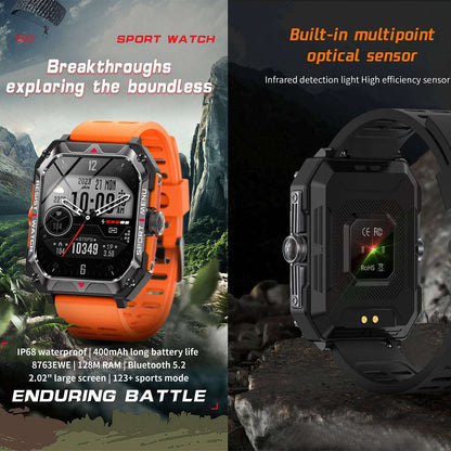ETERNITY Outdoor Smart Watch – IP67 Waterproof, Heart Rate Monitoring & Fitness Tracker for Men & Women