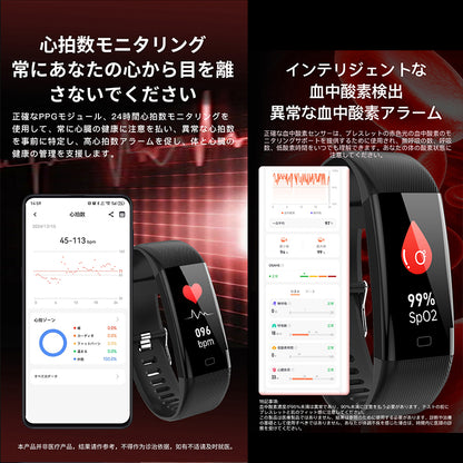 ETERNITY Smart Bracelet 熱中対策ウォッチ – Heatstroke Monitoring, Body Temperature & Heart Rate Measurement Smart Device - Fitness Tr