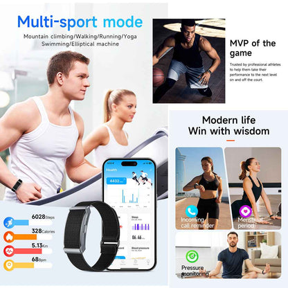 ETERNITY Whoop Band Style No Screen Fitness Tracker – Heart Rate Monitor, Sleep Tracking, Waterproof, Nylon Band, Double Sensor Lock, Multiple Colors
