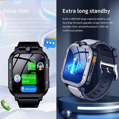 ETERNITY 4G Kids Smart Watch with SIM Card – LBS & WiFi Positioning, SOS Alert, Video Call, Camera & Step Counter