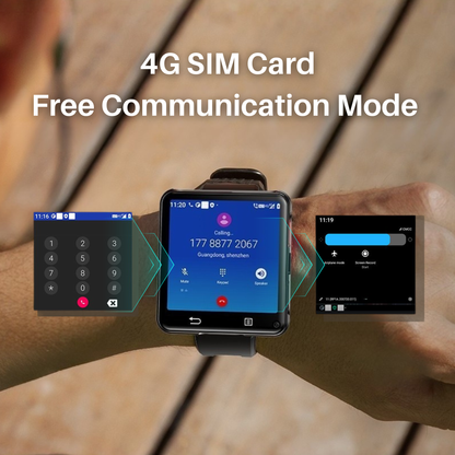 ETERNITY Detachable 4G Android Smart Watch with SIM Card – 2.64” Large Screen, 1200mAh Battery, Dual Camera, GPS, WIFI & Bluetooth