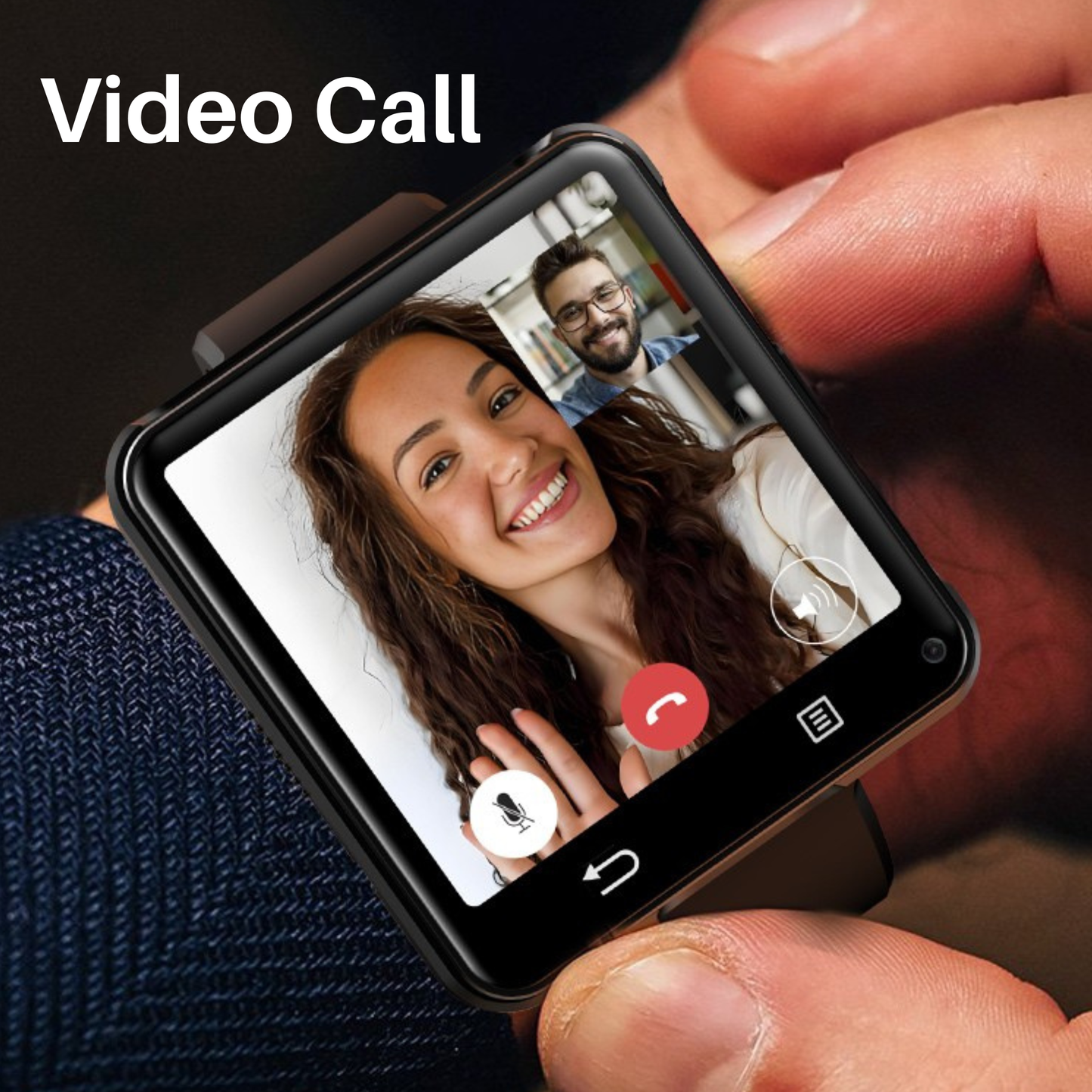 ETERNITY Detachable 4G Android Smart Watch with SIM Card – 2.64” Large Screen, 1200mAh Battery, Dual Camera, GPS, WIFI & Bluetooth