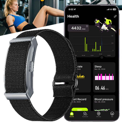 ETERNITY Whoop Band Style No Screen Fitness Tracker – Heart Rate Monitor, Sleep Tracking, Waterproof, Nylon Band, Double Sensor Lock, Multiple Colors