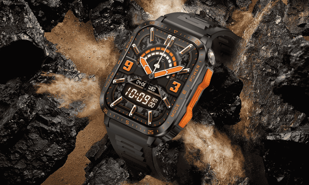 Outdoor Smart Watch - GPS Rugged-Style with Flashlight – Fitness ...