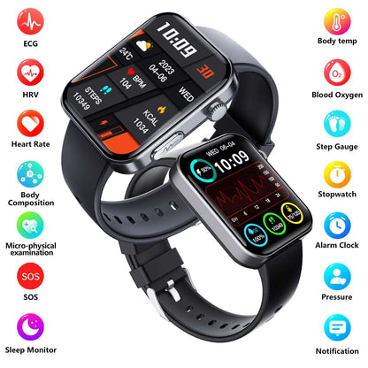 ETERNITY ECG Smart Watch – ECG Measurement, Touchscreen, Sport Health Monitoring & Compass, iOS Compatible