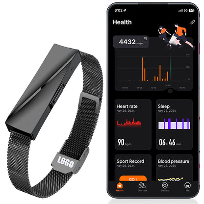ETERNITY No Screen Women's Fitness Tracker Bracelet – Heart Rate Health Tracker Sports Modes