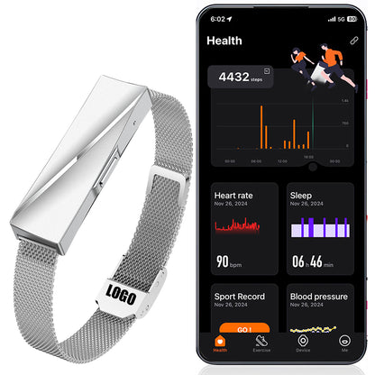 ETERNITY No Screen Women's Fitness Tracker Bracelet – Heart Rate Health Tracker Sports Modes