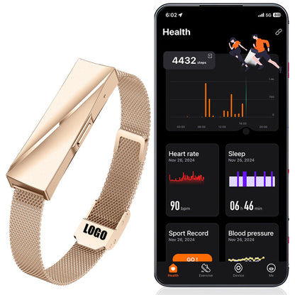 ETERNITY No Screen Women's Fitness Tracker Bracelet – Heart Rate Health Tracker Sports Modes