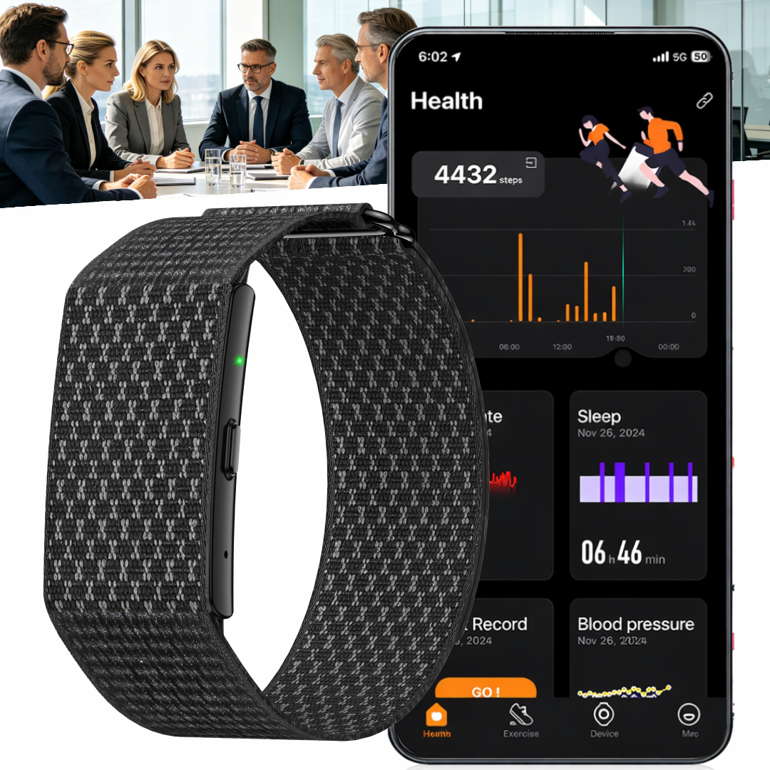 ETERNITY No Screen AI Recording Smart Band with 1GB Storage and Nylon Strap | ETQ16