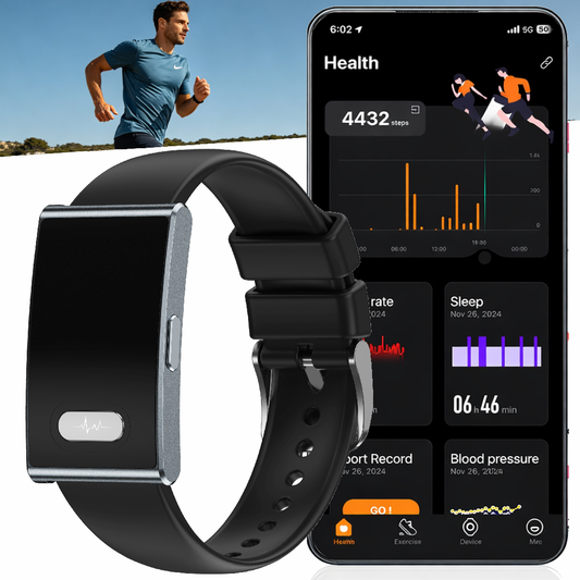 ETERNITY No Screen Advanced Health Tracker Band with Remote Care ECG and HRV | ETQ17