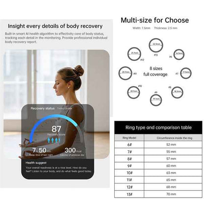 Fiteness Tracker Ring ETT22