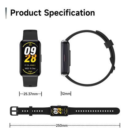 ETERNITY Health Fitness Smart Band – 1.47” Large Screen, Blood Pressure & Sleep Monitor