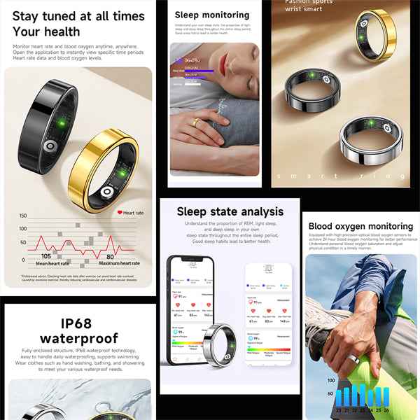 Women Fiteness Tracker Ring ETP09
