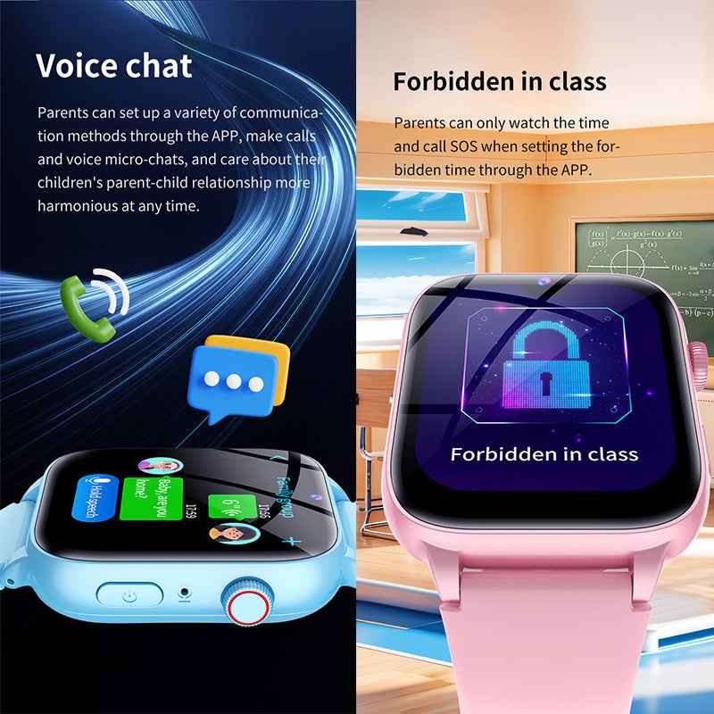  - ETERNITY Waterproof Kids Smart Watch with SIM Card – 4G Call, GPS Tracking, SOS Alarm, Camera, Weather & Step Counter - 