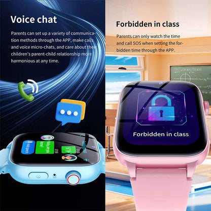  - ETERNITY Waterproof Kids Smart Watch with SIM Card – 4G Call, GPS Tracking, SOS Alarm, Camera, Weather & Step Counter - 