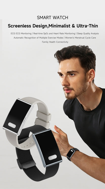 ETERNITY No Screen Advanced Health Tracker Band with Remote Care ECG and HRV | ETQ17