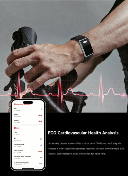ETERNITY No Screen Advanced Health Tracker Band with Remote Care ECG and HRV | ETQ17