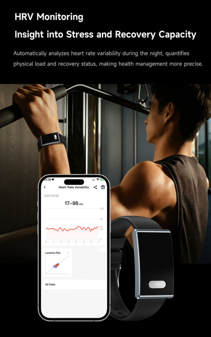 ETERNITY No Screen Advanced Health Tracker Band with Remote Care ECG and HRV | ETQ17