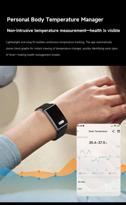 ETERNITY No Screen Advanced Health Tracker Band with Remote Care ECG and HRV | ETQ17