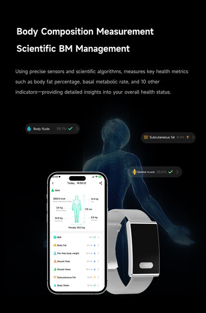 ETERNITY No Screen Advanced Health Tracker Band with Remote Care ECG and HRV | ETQ17