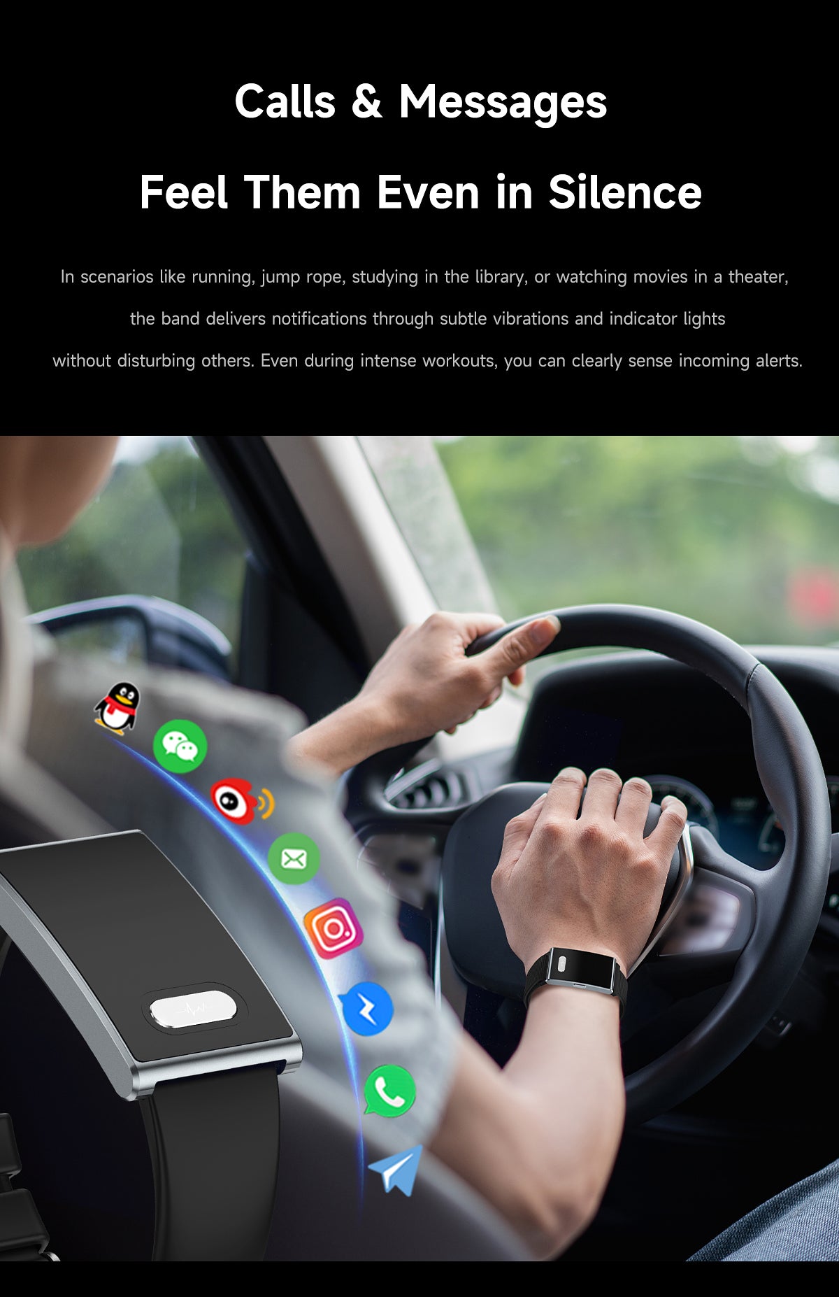 ETERNITY No Screen Advanced Health Tracker Band with Remote Care ECG and HRV | ETQ17